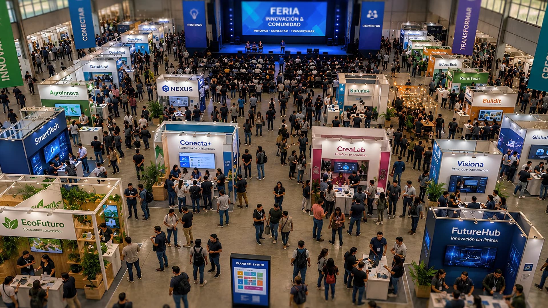 Montaje de stand para feria o congreso